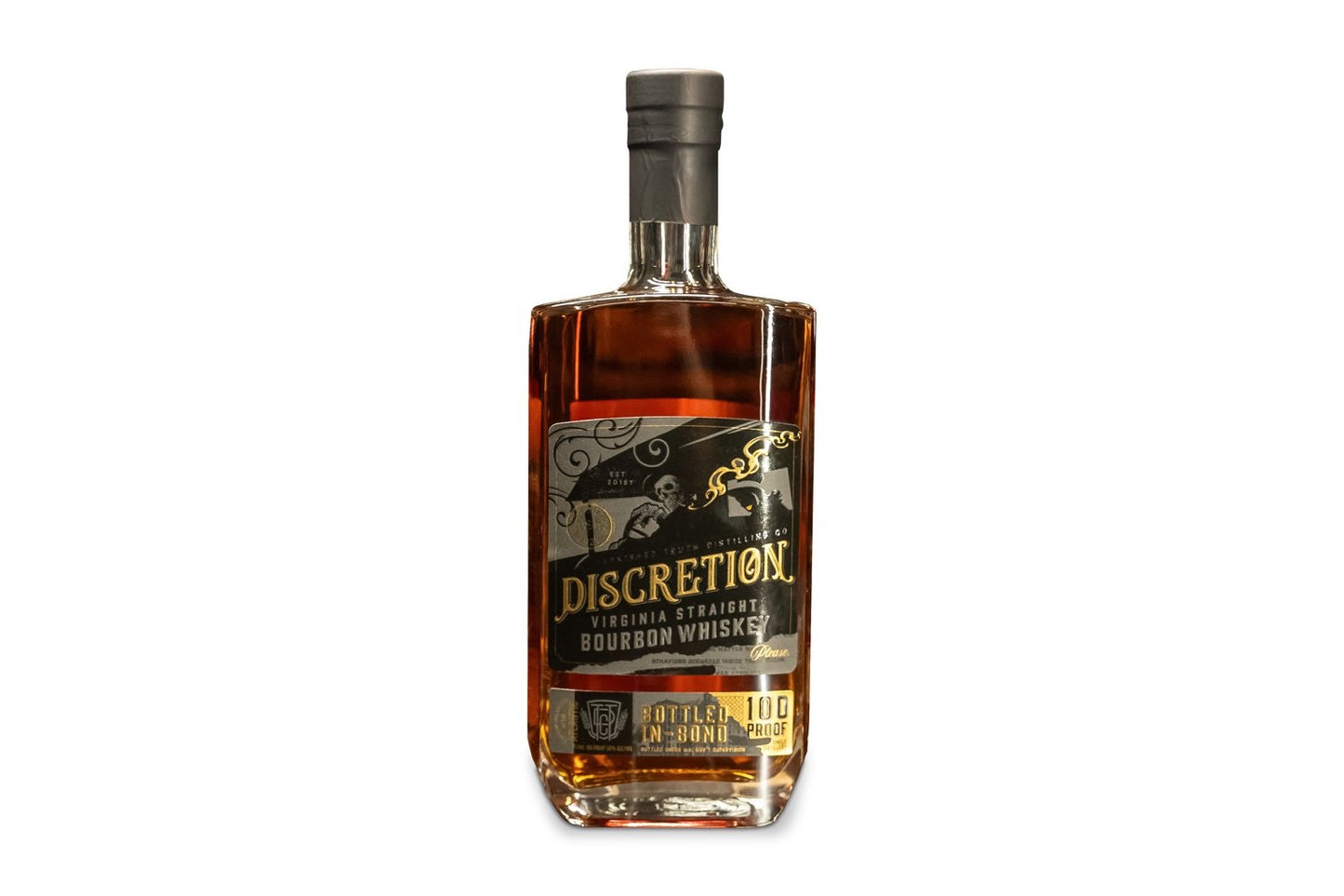 DISCRETION BOTTLED IN-BOND -  Virginia Straight Bourbon Whiskey